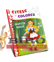 Citesc și colorez (pe silabe). Scufița Roșie