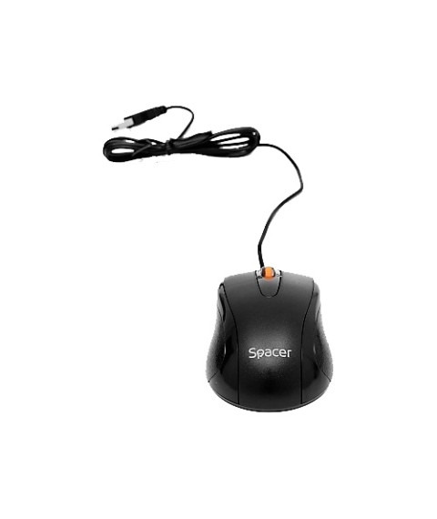 Mouse optic Spacer SPMO-F01, USB, 1000 DPI, negru 