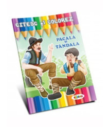 Citesc și colorez – Păcală și Tândală