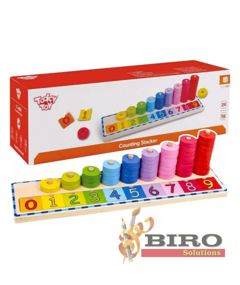 Joc de lemn „Învățăm să numărăm”, cod 57269v