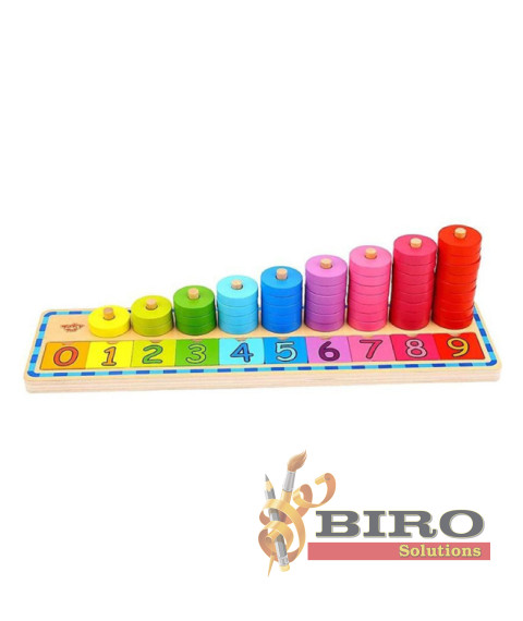 Joc de lemn „Învățăm să numărăm”, cod 57269v