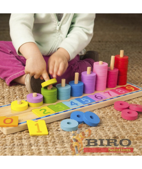 Joc de lemn „Învățăm să numărăm”, cod 57269v