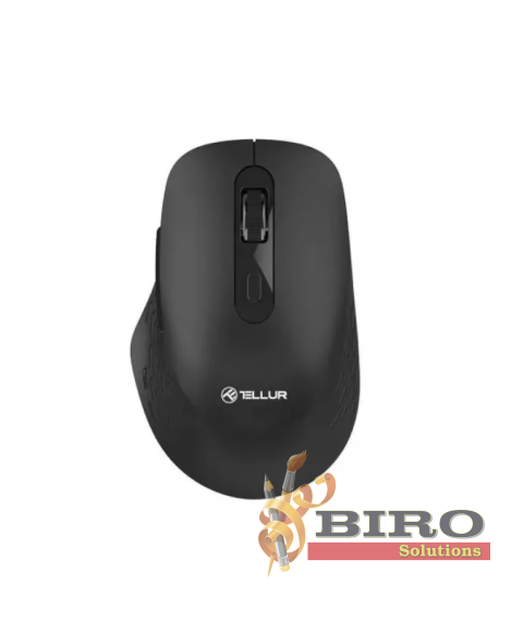 Mouse wireless Tellur Glider, 2.4 GHz, Bluetooth, negru