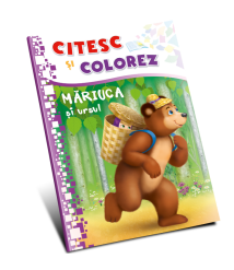 Citesc și colorez (pe silabe). Măriuca și ursul