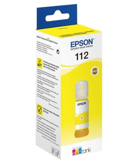 Cerneală Epson T06C44A Pigment Yellow EcoTank 112 pentru L6460/6570/11160/15150