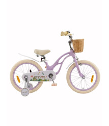 Bicicletă pentru copii Antule 14 inch, alb–violet