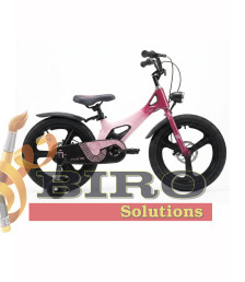 Bicicletă pentru copii Antule 14 inch, negru–roz