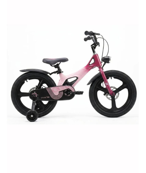 Bicicletă pentru copii Antule 14 inch, negru–roz