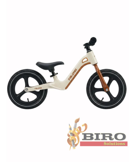 Bicicletă fără pedale (begovel) FBLONG crem