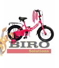 Bicicletă pentru copii Rush 14 inch, roz