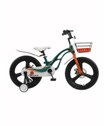 Bicicletă pentru copii Antule 16 inch, negru–verde
