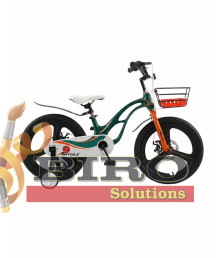 Bicicletă pentru copii Antule 16 inch, negru–verde