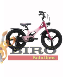 Bicicletă pentru copii Antule 16 inch, negru–roz