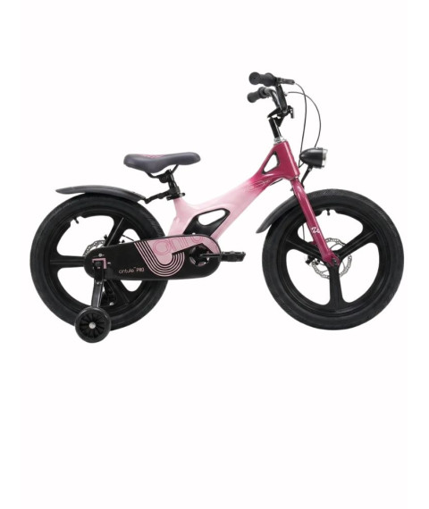 Bicicletă pentru copii Antule 16 inch, negru–roz