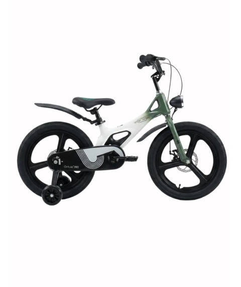 Bicicletă pentru copii Antule 16 inch, negru–verde