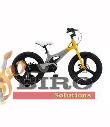 Bicicletă pentru copii Antule 18 inch, negru–galben