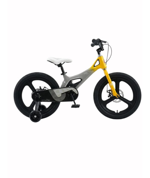 Bicicletă pentru copii Antule 18 inch, negru–galben