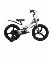 Bicicletă pentru copii Qntule 18 inch, negru–verde