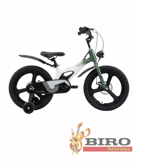 Bicicletă pentru copii Antule 18 inch, negru–verde