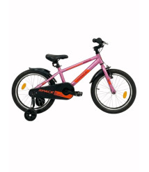 Bicicletă pentru copii Space Geon 18 inch, roz/portocaliu