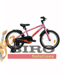 Bicicletă pentru copii Space Geon 18 inch, roz/portocaliu