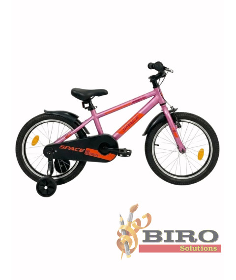 Bicicletă pentru copii Space Geon 18 inch, roz/portocaliu