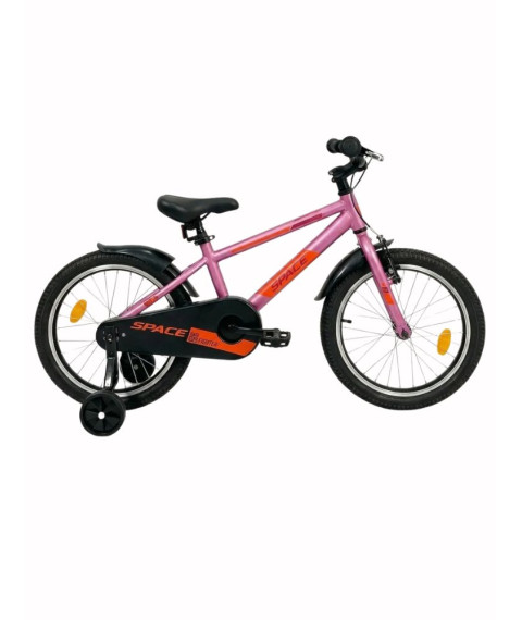 Bicicletă pentru copii Space Geon 18 inch, roz/portocaliu