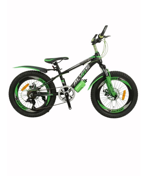 Bicicletă pentru copii Alvas Pioneer 20 inch, verde