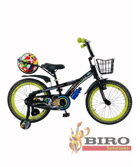 Bicicletă pentru copii Football 20 inch, neon