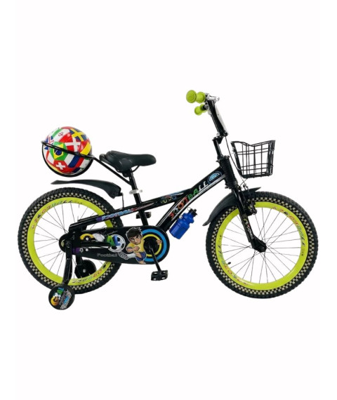 Bicicletă pentru copii Football 20 inch, neon