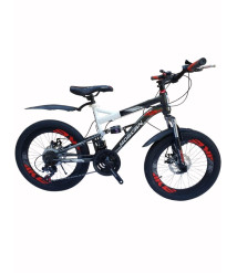 Bicicletă pentru copii Morgan AGUAR 20 inch, negru/roșu