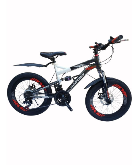 Bicicletă pentru copii Morgan AGUAR 20 inch, negru/roșu
