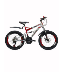 Bicicletă pentru copii Morgan AGUAR 20 inch, argintiu/roșu