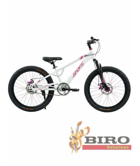 Bicicletă SKYS 22 inch fără viteze, alb