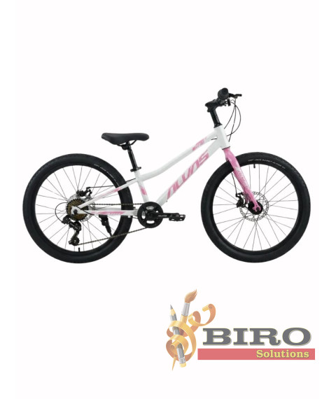 Bicicletă Alvas MT 22 inch, alb/roz