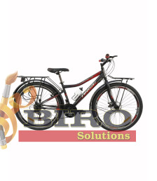 Bicicletă Arise MTB 22/24/26 inch, negru/roșu