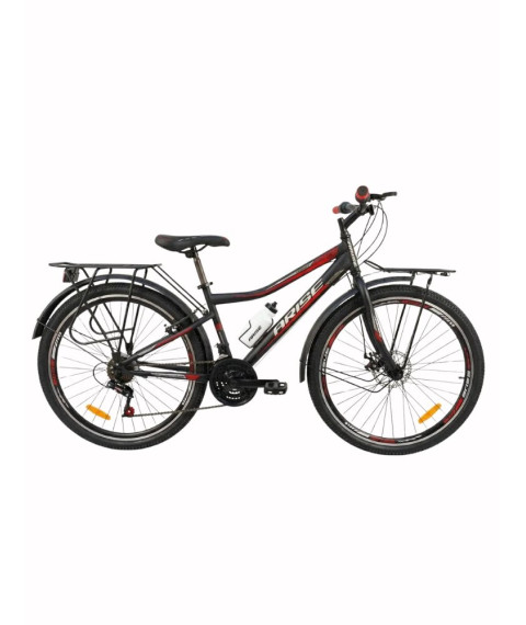 Bicicletă Arise MTB 22/24/26 inch, negru/roșu