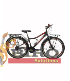 Bicicletă Arise MTB 22/24/26 inch, negru/roșu