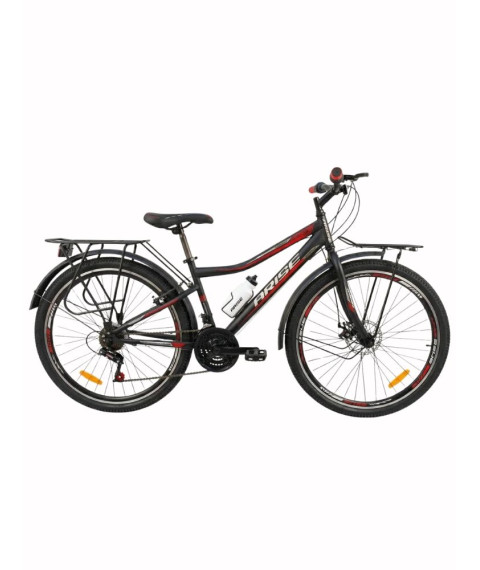 Bicicletă Arise MTB 22/24/26 inch, negru/roșu