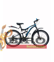 Bicicletă Arise Starter 26 inch, negru/albastru