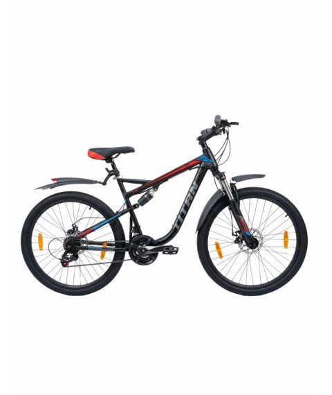 Bicicletă Titan 26 inch, roșu/albastru