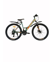 Bicicletă Azimut 26 inch, galben/verde