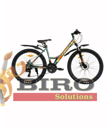 Bicicletă Azimut 26 inch, galben/verde