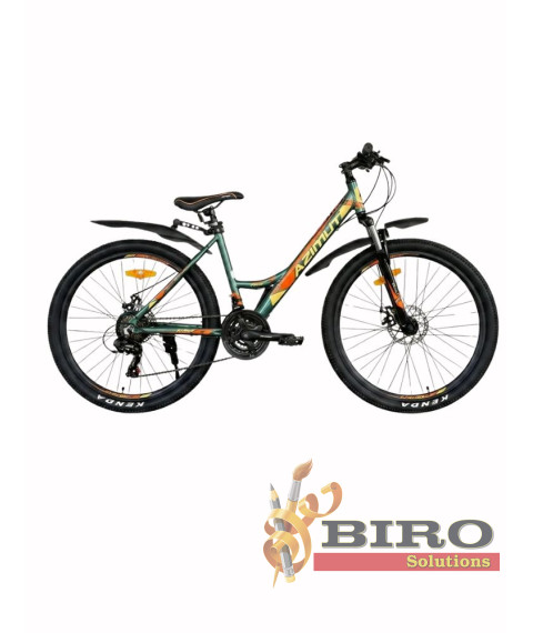 Bicicletă Azimut 26 inch, galben/verde