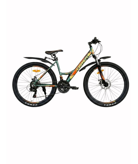 Bicicletă Azimut 26 inch, galben/verde