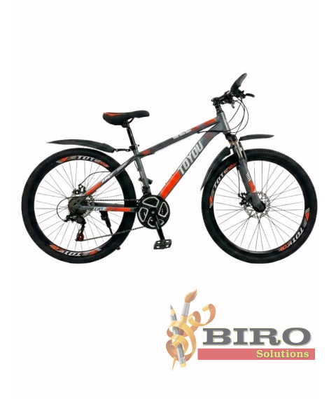Bicicletă ToYou 26 inch, gri/portocaliu