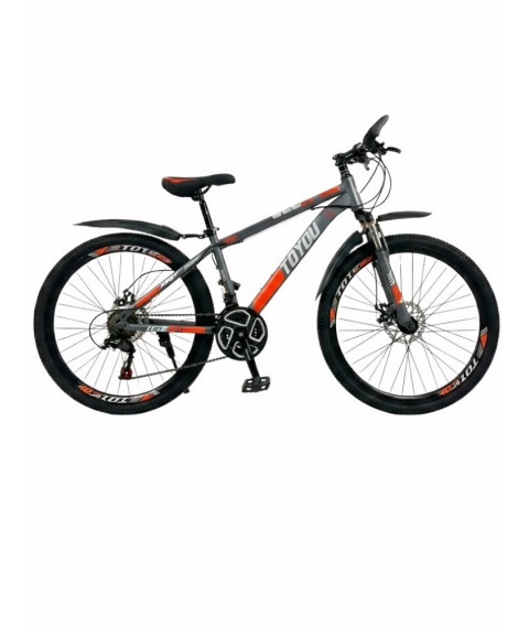 Bicicletă ToYou 26 inch, gri/portocaliu
