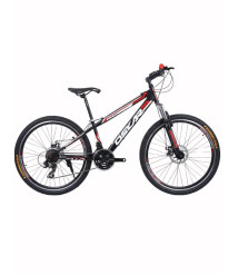Bicicletă Oskar 26 inch, negru/roșu