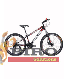 Bicicletă Oskar 26 inch, negru/roșu