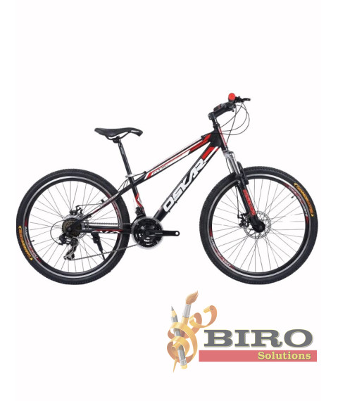 Bicicletă Oskar 26 inch, negru/roșu